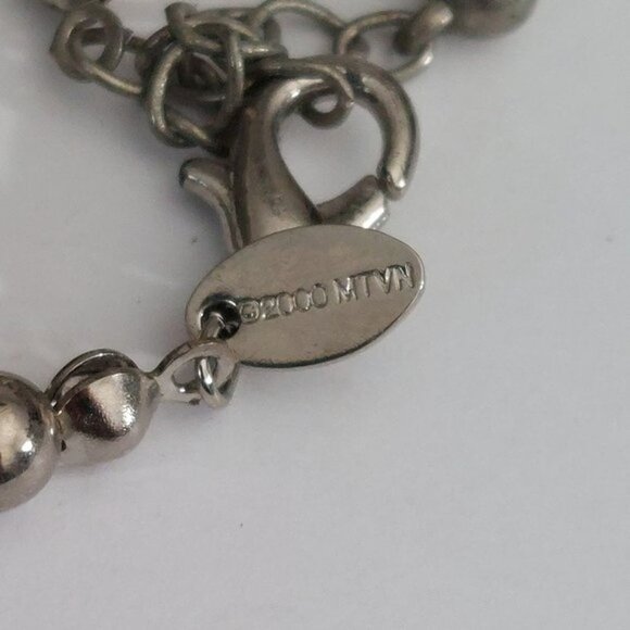 2000 MTV Network Black Silver Beaded Bracelet - Picture 5 of 7
